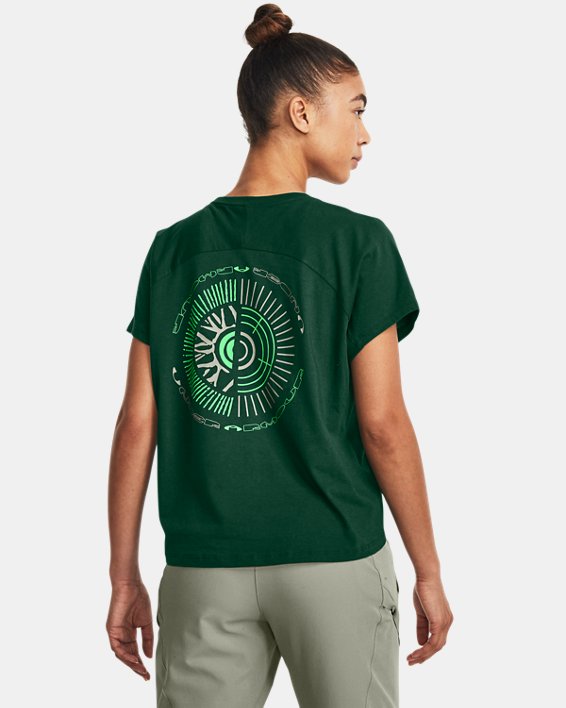 Women's UA Anywhere Graphic T-Shirt, Green, pdpMainDesktop image number 1